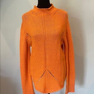 Orange vintage Women's Sweater medium